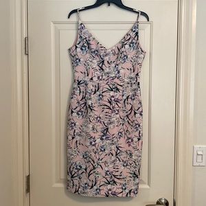 Pink Dress with floral print